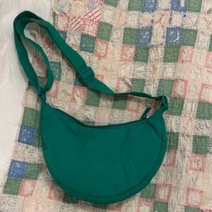 Uniqlo Green Half Moon Crossbody Bag